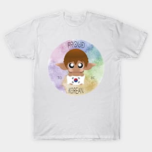 Proud to be Korean (Sleepy Forest Creatures) T-Shirt